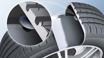 The REDI-Sensor is glued to the inner surface of the tyre for an easy and quick installation, as well as protection against damage.