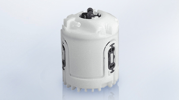 Within a supply unit, a pump is installed into a swirl pot.