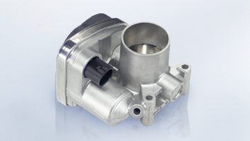 The engine management system compares the position of the accelerator with other on-board sensor data. 