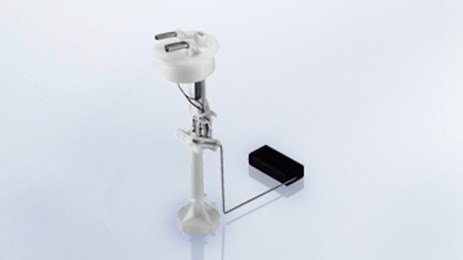 Lever-type senders are used to measure the fuel level in connection with an electrical display unit.